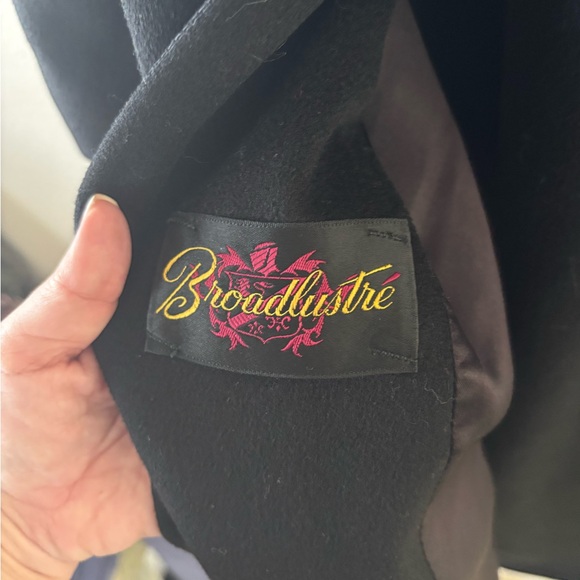 Broadlustre Vintage Black Wool Blend Coat - Picture 10 of 11